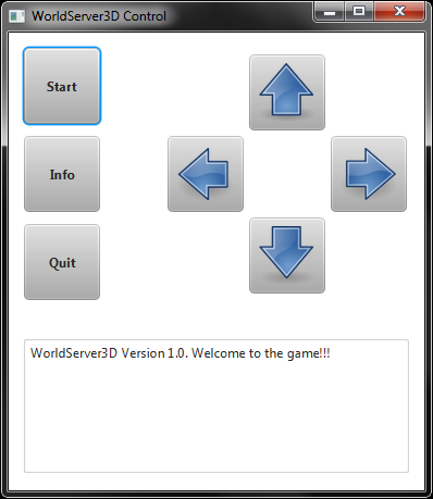 WS3DControl Graphical User Interface
